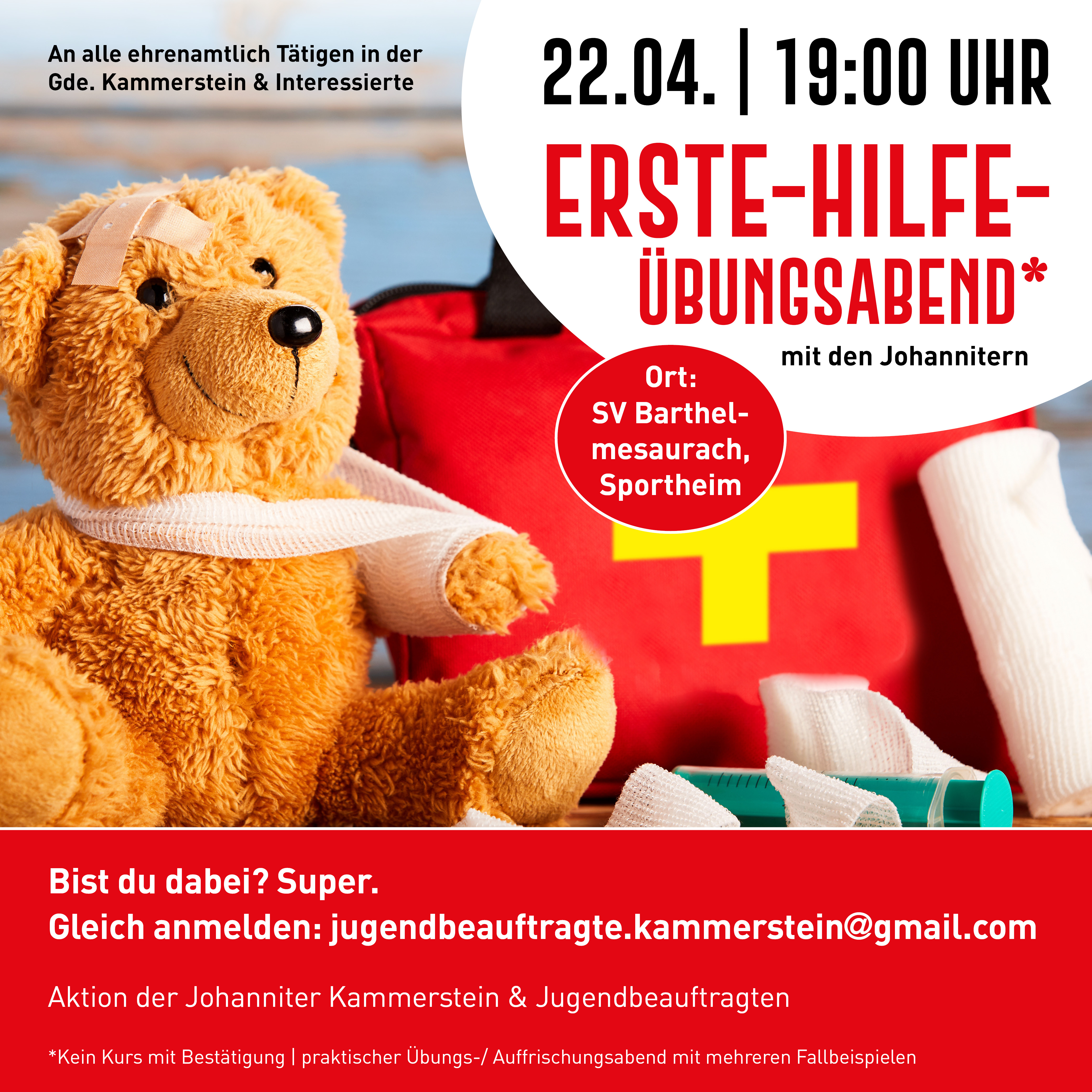 Erste Hilfe Übungsabend