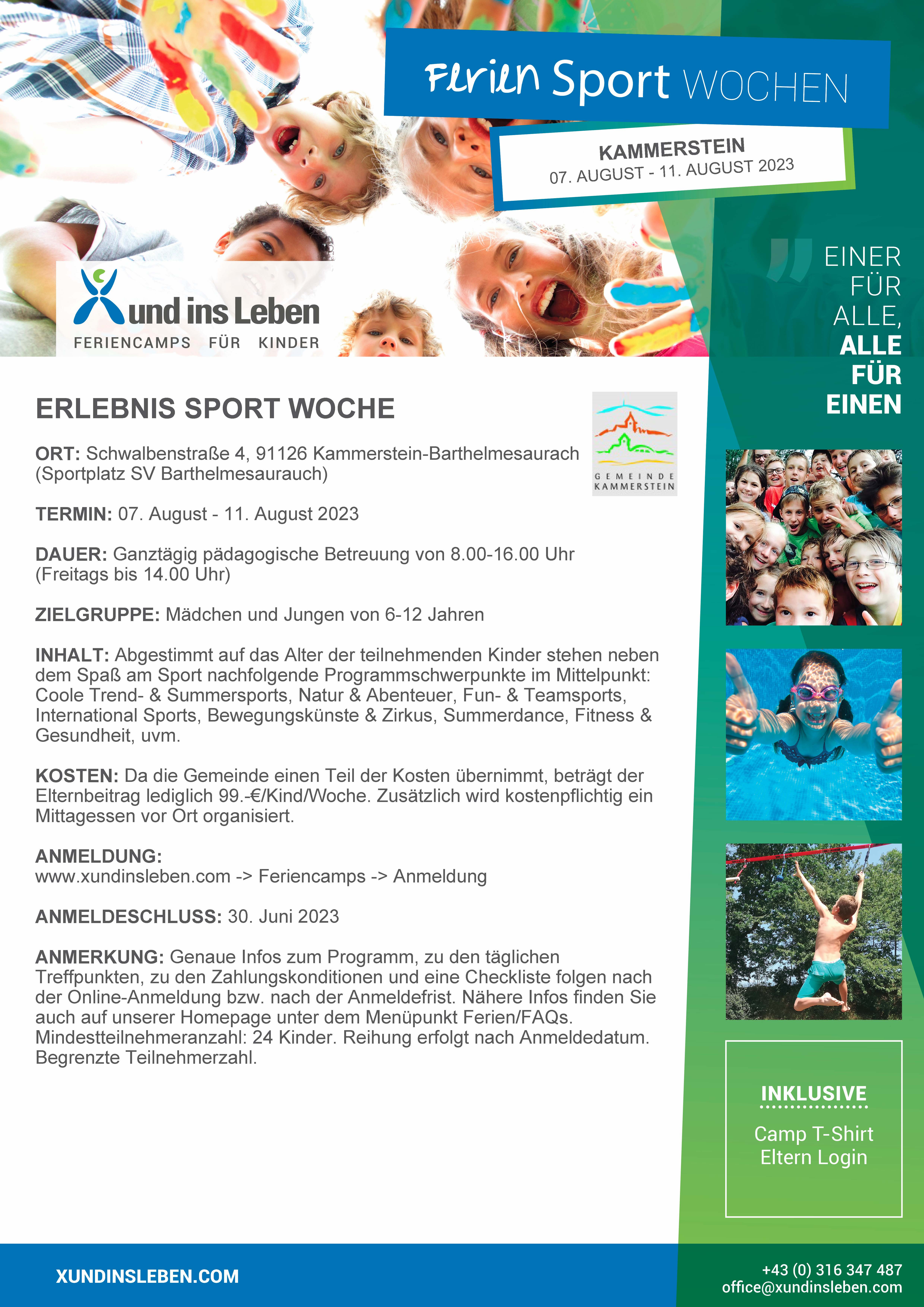 Flyer Xund ins leben Kammerstein 1