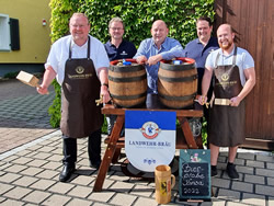 Das Bier passt schon mal!