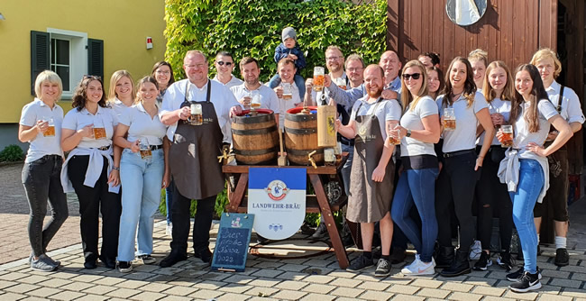 Das Bier passt schon mal!
