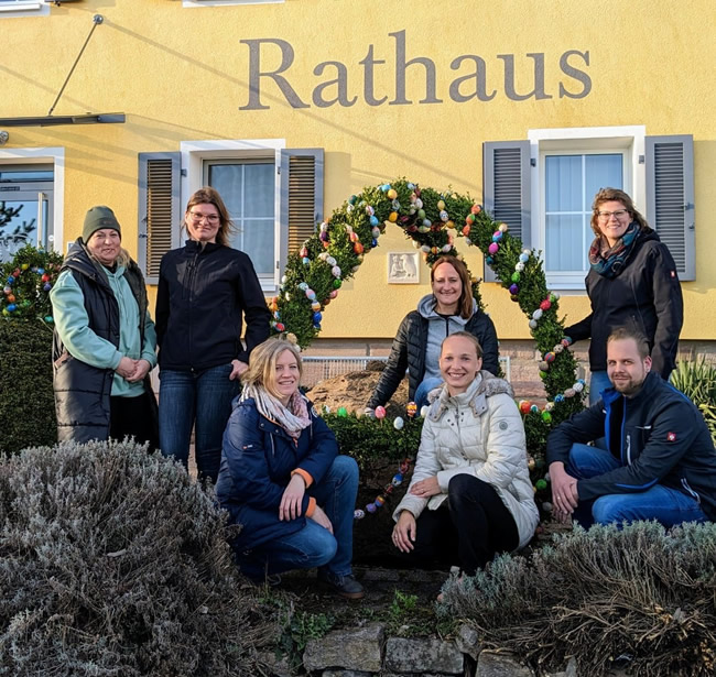 Osterbrunnen am Rathaus